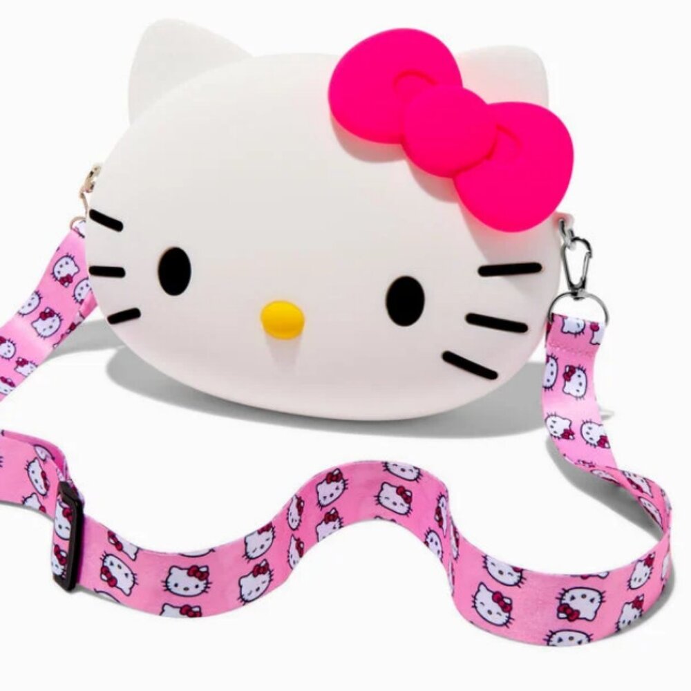 Hello Kitty® 50th Anniversary Silicone Crossbody Bag New Never Used NWOT